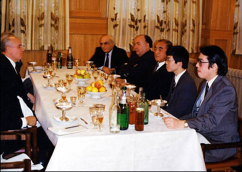 ゴルバチョフ財団での昼食会(1993年)